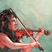portrait of a violin player